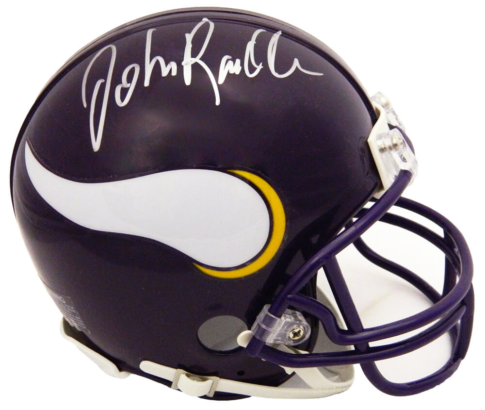 John Randle Firmado Minnesota Vikings Throwback Riddell Mini Casco Schwartz Ebay