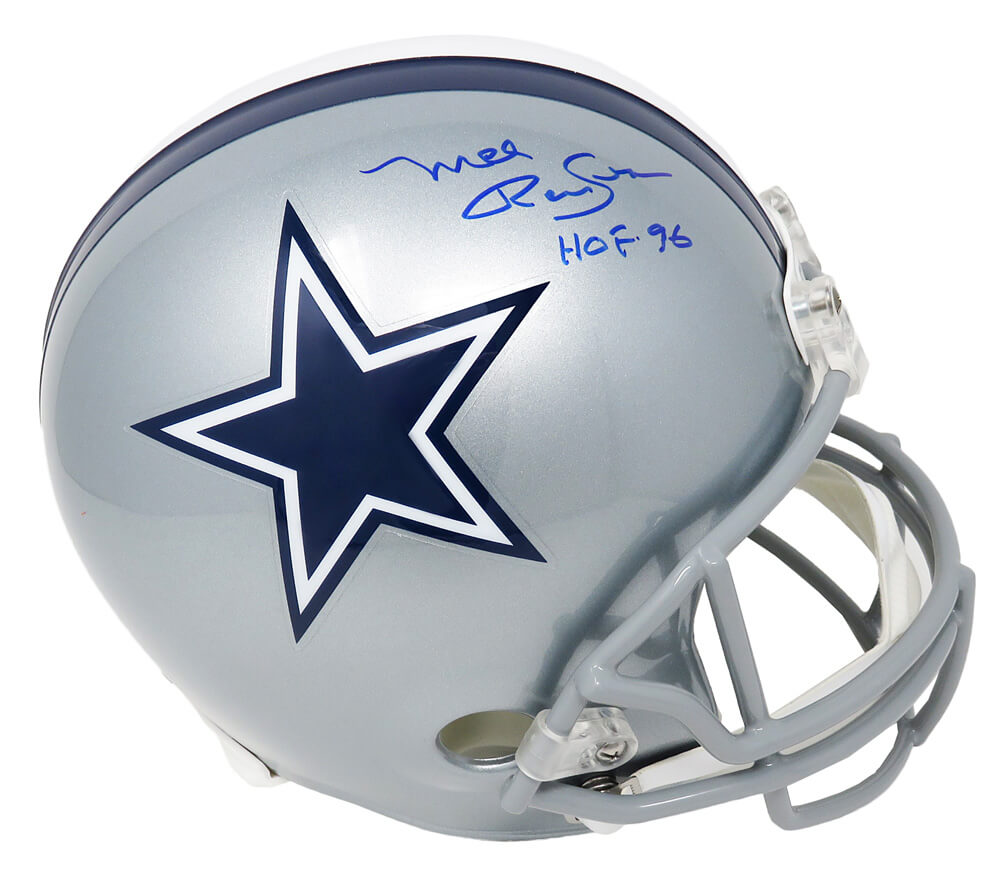 Riddell Mel Renfro Dallas Cowboys Signed Mini Football Helmet