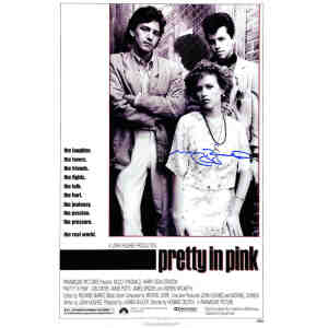 Molly Ringwald Signed Pretty In Pink 11x17 Movie Poster