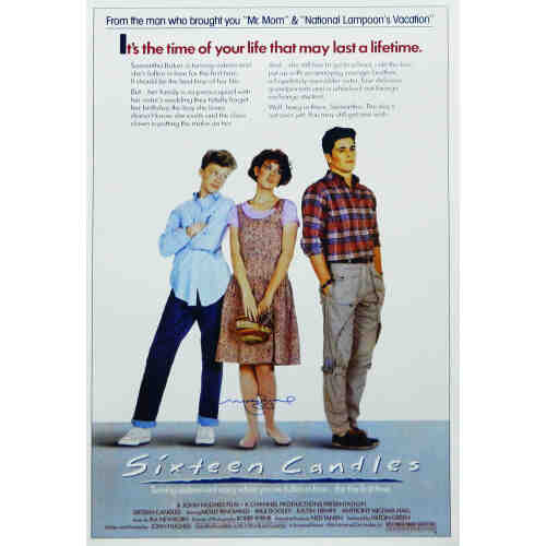 Molly Ringwald Signed Sixteen Candles 27x40 Movie Poster
