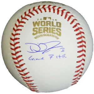 David Ross Signed Rawlings Official 2016 World Series MLB Baseball w/Game 7 HR