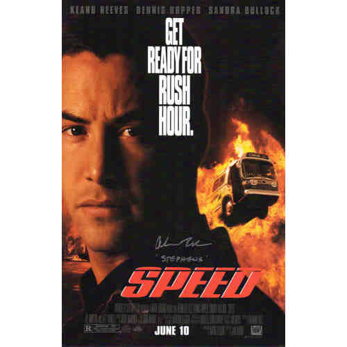 Alan Ruck Signed Speed 11x17 Movie Poster w/Stephens