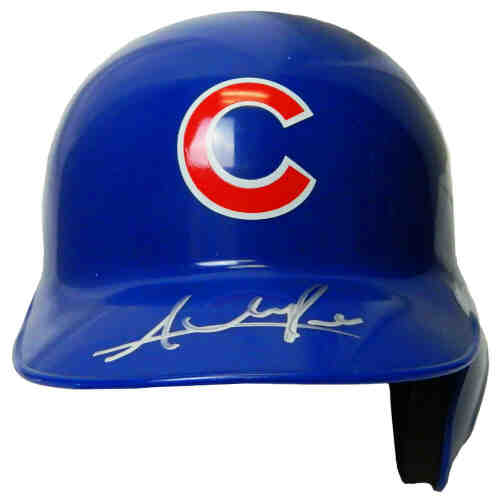 Addison Russell Signed Chicago Cubs Riddell Mini Batting Helmet