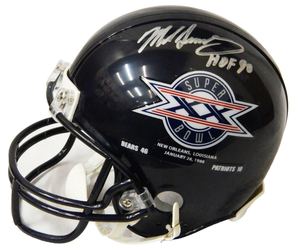 Chicago Bears Mike Singletary Autographed Mini Helmet W/inscription