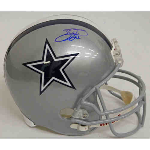 Emmitt Smith Signed Cowboys Riddell Full-Size Replica Helmet