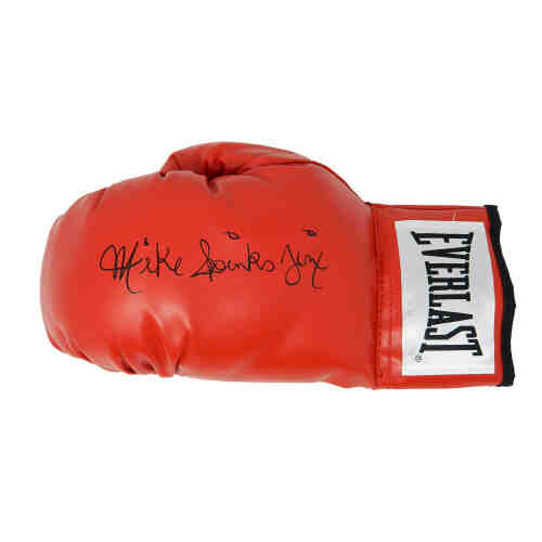 Michael (Mike) Spinks Signed Everlast Red Boxing Glove w/Jinx