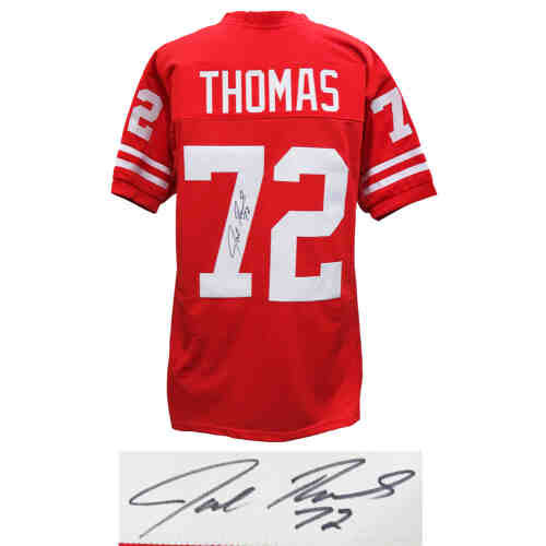 Joe Thomas Signed Red Custom Football Jersey