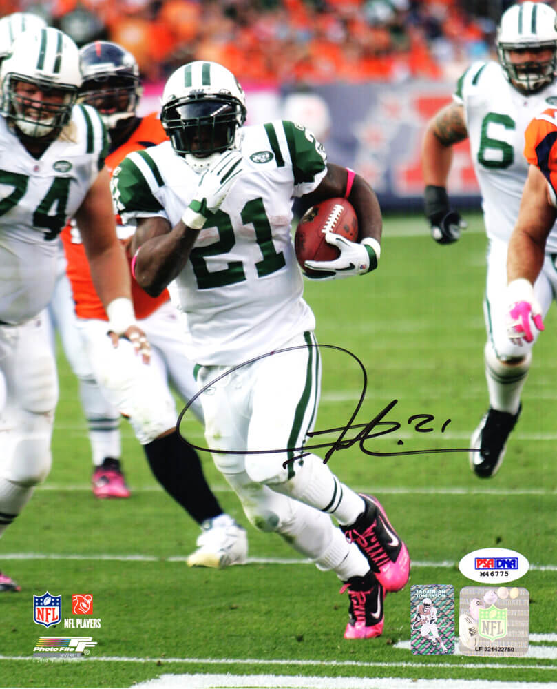 Ladainian Tomlinson Signed New York Jets Action 8x10 Photo