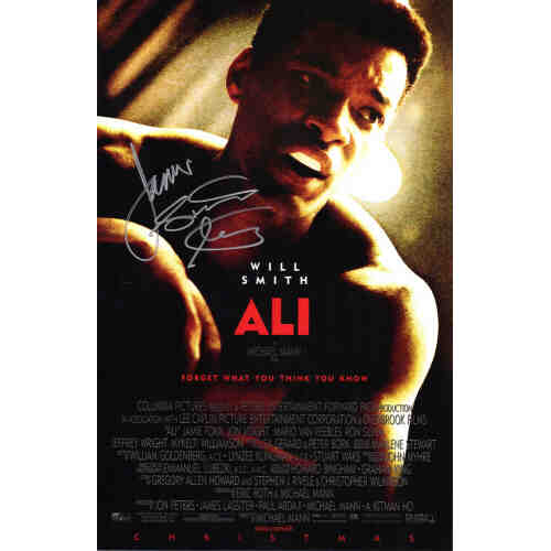 James Toney Signed Ali 11x17 Movie Poster w/Lights Out