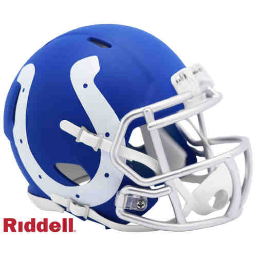 Indanapolis Colts AMP Alternate Series Riddell Speed Mini Football Helmet