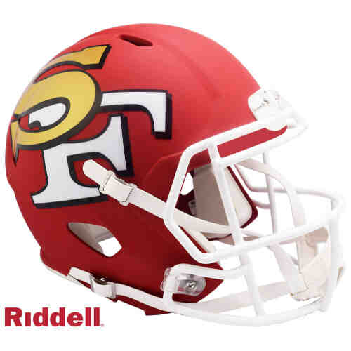 San Francisco 49ers AMP Alternate Series Riddell Speed Full Size Replica Football Helmet