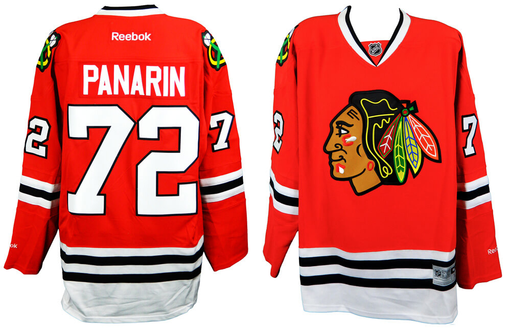  NHL Youth Chicago Blackhawks Artemi Panarin #72 Premium Player  Jersey, White, Small/Medium : Sports & Outdoors