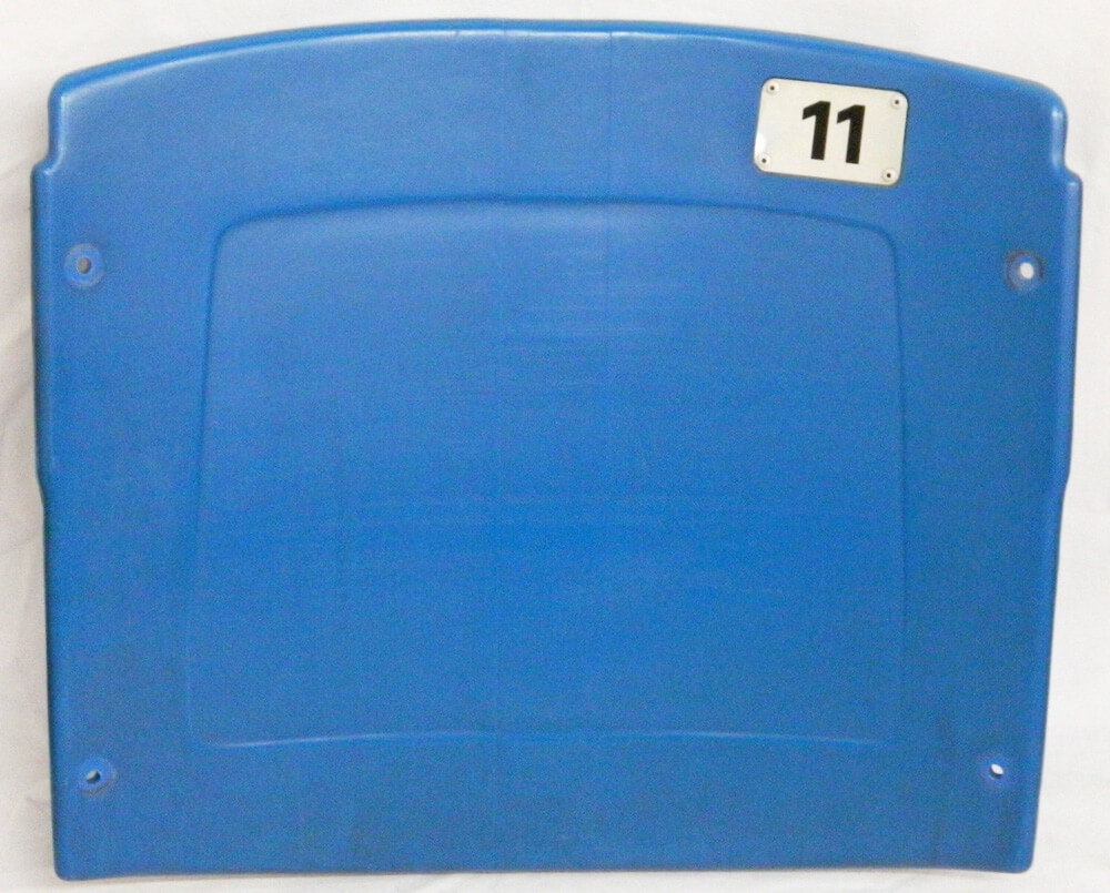Silverdome Blue Actual Stadium Seat Back #11 - Home Of Detroit Pistons 1978-1988