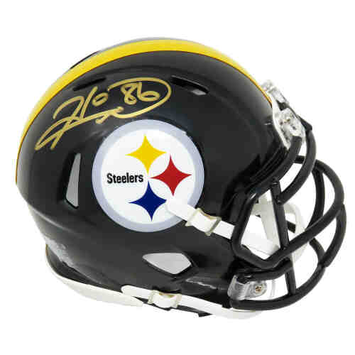 Hines Ward Signed Pittsburgh Steelers Riddell Speed Mini Helmet