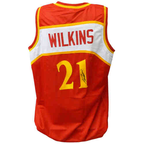 Dominique Wilkins Signed Red Custom Basketball Jersey