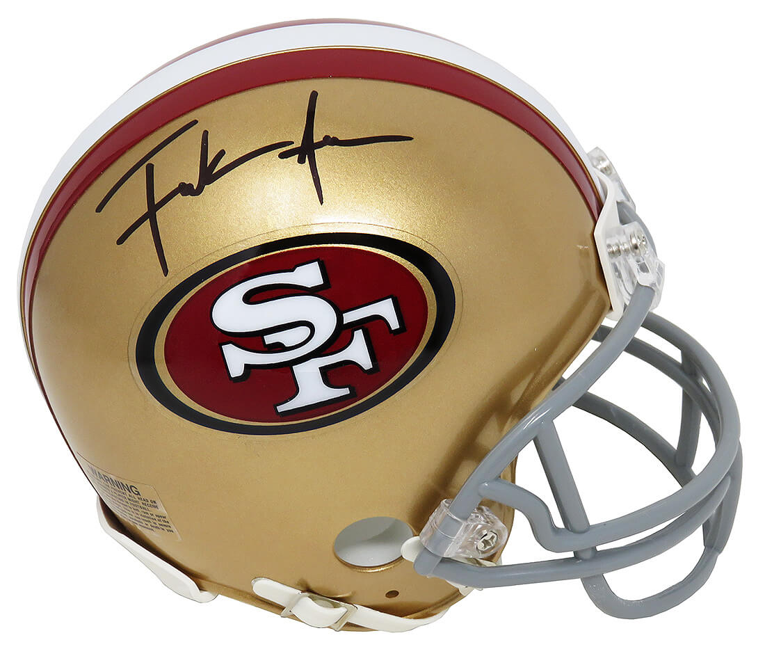 Frank Gore Signed San Francisco 49ers Throwback Riddell Mini Helmet –  Schwartz Sports Memorabilia