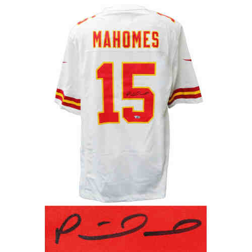 Patrick Mahomes Signed Kansas City Chiefs Nike White Football Jersey (Fanatics)