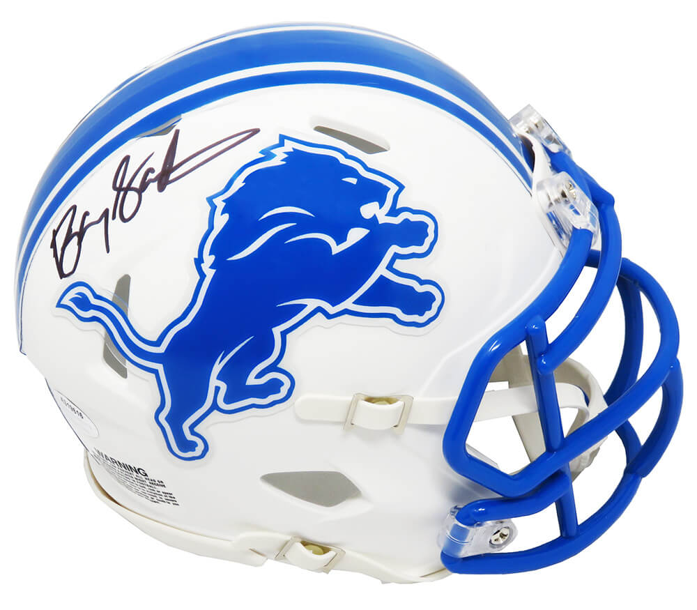 Barry Sanders Signed Detroit Lions Speed Flash NFL Mini Helmet