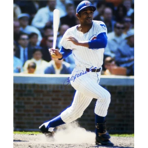 Billy Williams Signed Chicago Cubs Swinging 16x20 Photo