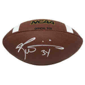 Ricky Williams Signed Wilson NCAA Full Size Football