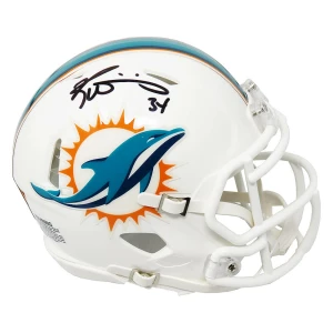 Ricky Williams Signed Miami Dolphins Riddell Speed Mini Helmet
