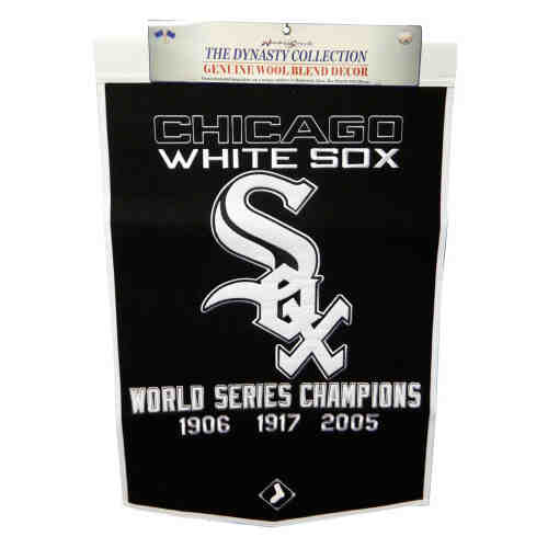 Chicago White Sox 24x36 Embroidered Genuine Wool MLB Team Dynasty Banner Pennant