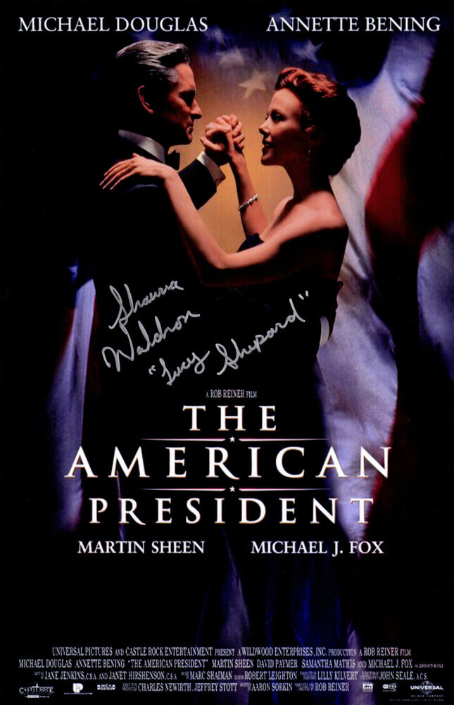Shawna Waldron Signed The American President 11x17 Movie Poster w/Lucy Shepherd