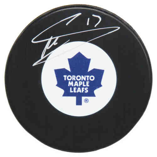 Mats Sundin Signed Maple Leafs Logo Hockey Puck