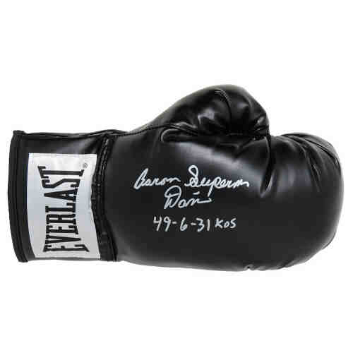 Aaron Davis Signed Everlast Black Boxing Glove w/Superman, 49-6, 31 KO's