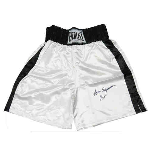 Aaron Davis Signed Everlast White Boxing Trunks w/Superman