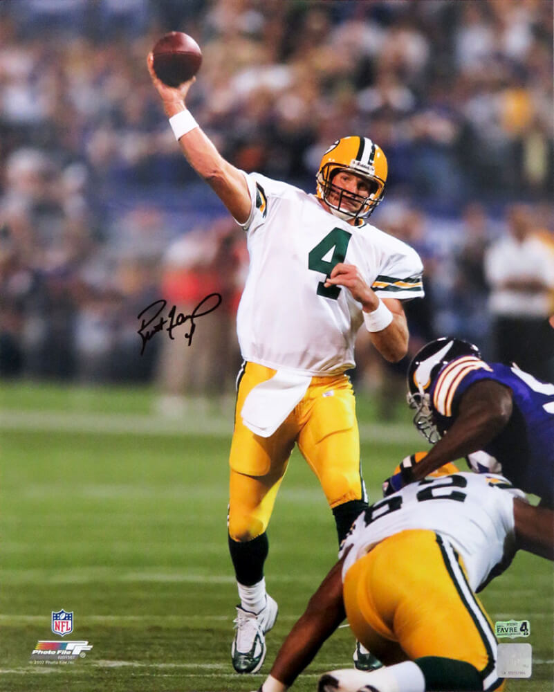 BRETT FAVRE VIKINGS SIGNED 16X20 PHOTO