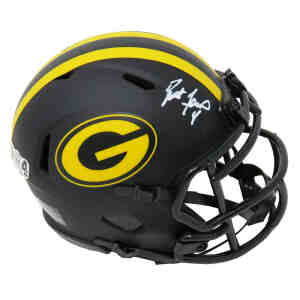 Davante Adams Signed Eclipse Black Green Bay Packers Speed Mini Helmet