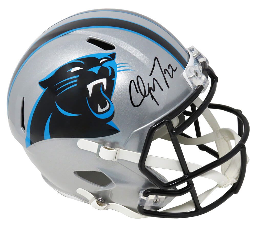 CHRISTIAN McCAFFREY Autographed Carolina Panthers Speed Authentic