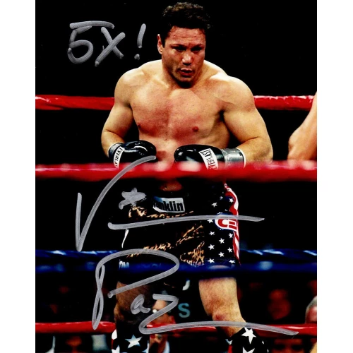 Vinny Paz Signed Boxing Fight Stance 8x10 Photo w/5x