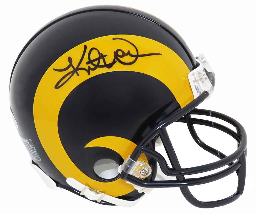 Kurt Warner Autographed Signed St. Louis Rams Mini Helmet Beckett  Authenticated