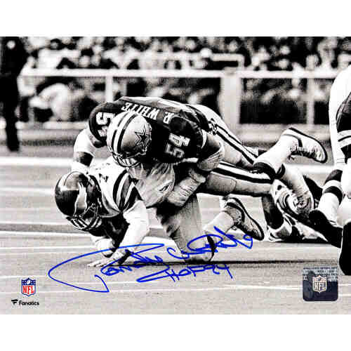 Randy White Signed Dallas Cowboys Sack B&W 8x10 Photo w/HOF'94