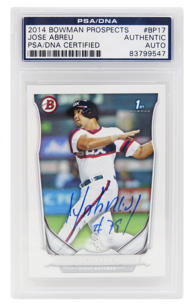 Jose Abreu Memorabilia, Jose Abreu Collectibles, Verified Signed