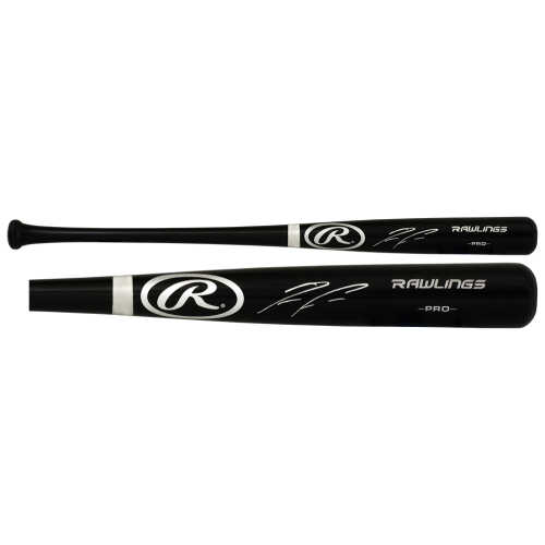 Ronald Acuna Jr Signed Rawlings Black Baseball Bat - (Beckett) - Image 2