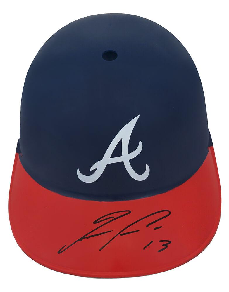 RONALD ACUNA Jr. Autographed Atlanta Braves Authentic Navy Blue