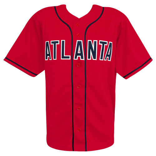 Ronald Acuna Jr. Signed Red Custom Baseball Jersey - (Beckett) - Image 3