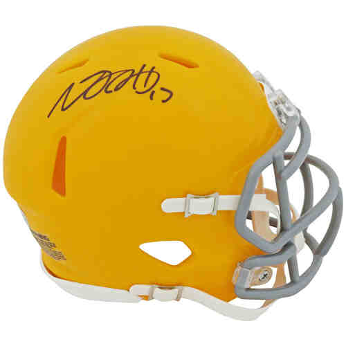 Davante Adams Signed Green Bay Packers Throwback Riddell Speed Mini Helmet (Fanatics)