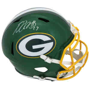 Davante Adams Signed Green Bay Packers FLASH Riddell Full Size Speed Replica Helmet