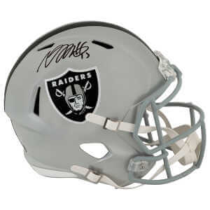 Davante Adams Signed Raiders Riddell Full Size Speed Replica Helmet - (Beckett)