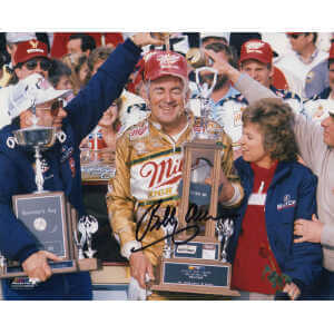 Bobby Allison Signed Daytona 500 Victory Celebration 8x10 Photo