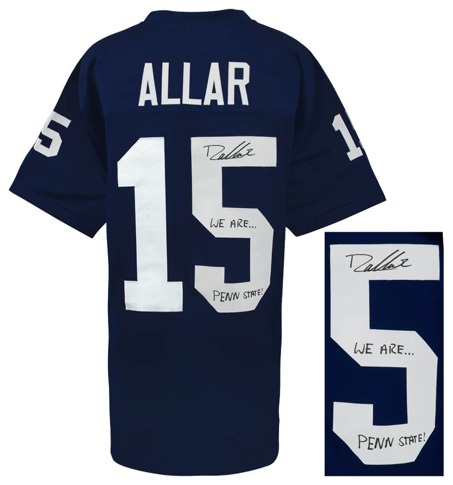 Drew Allar Signed Navy Custom College Football Jersey w/We Are Penn State - Image 2