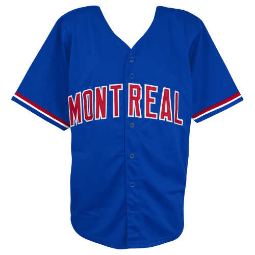 Moises Alou Signed Blue Throwback Custom Baseball Jersey - Image 3