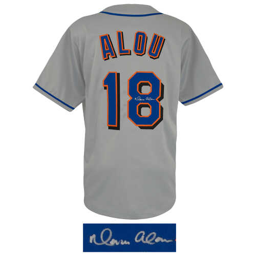 Moises Alou Signed Grey Custom Baseball Jersey - Image 2