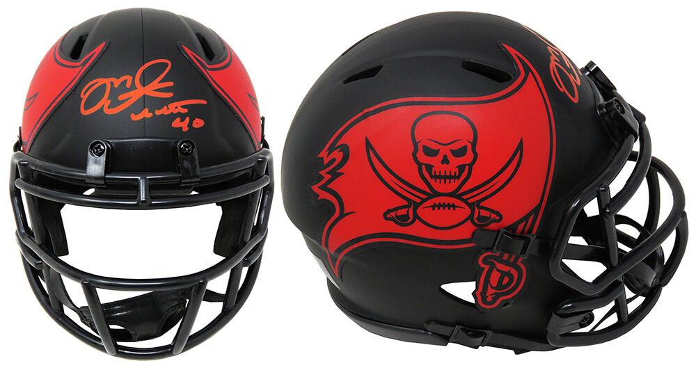 Tampa Bay Buccaneers NFL Mini Speed Football Helmet -LUNAR Eclipse