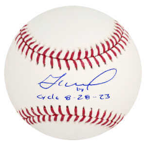 Jose Altuve Signed Rawlings Official MLB Baseball w/Cycle 8-28-23 – (Beckett)