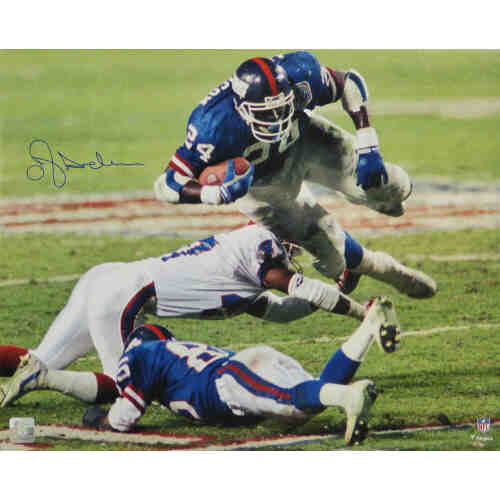 Ottis Anderson Signed New York Giants Super Bowl XXV Action vs Bills 16x20 Photo